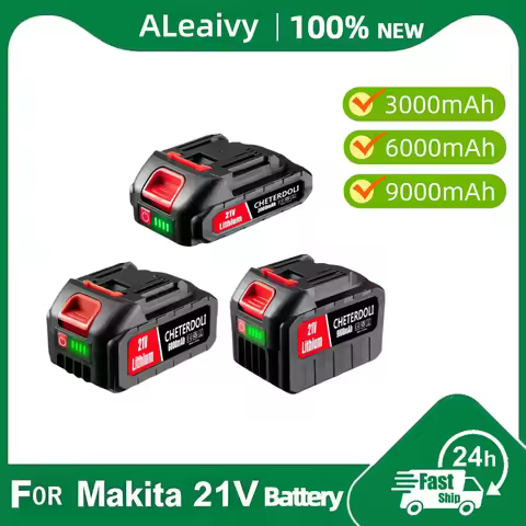 21V 9.0Ah Smart Battery for Makita: 5S3P Li-ion Pack, 2H Fast Charge, Overheat Protection – Fits Pow