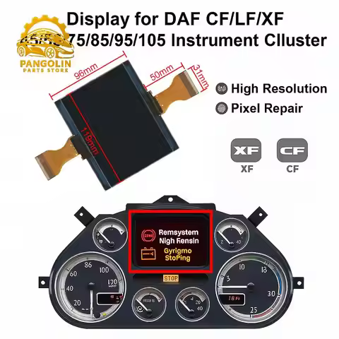 For DAF CF LF XF 45 55 75 85 95 LCD Instrument Cluster Display Screen Pixel Repair Replacement Speed