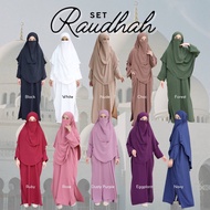 Bello Scarves Set Raudhah Ironless Easy Umrah Suit