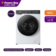 [จัดส่งพร้อมติดตั้ง] BEKO เครื่องซักผ้าฝาหน้า Inverter 9 kg รุ่น WCV9659XWST + ขาตั้ง
