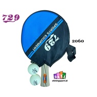 Pingpong Bat 729 2060 (+ FREE 2 PCS Ping Pong Balls & HEAD COVER)