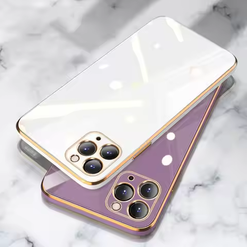 Luxury Gold Plated Electroplated Case For Realme X7 5 X C21 7i 8i 9i C17 C20 C21Y V5 C15 C12 8 C11 C
