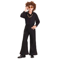 2025 New Arrival Halloween Disco Stage Costume for Kids 70s Hip Hop Retro Outfit