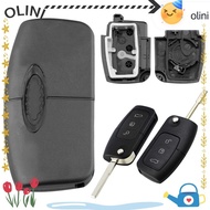 OLINI Fob  Car Accessories Replacement 3 Buttons Modified Car Key Shell for for Ford Focus Fiesta C-