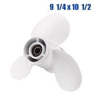 Propeller 9 1/4x10 1/2 683-45943-00-EL for Yamaha Outboard Engines 9.9HP F9.9 15HP F15C F15 F20 Alum