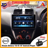 Nissan Almera '15 T3 Quad Core 1.2GHz 10" IPS Screen Android Player Car Multimedia Waze Youtube Wifi Andriod