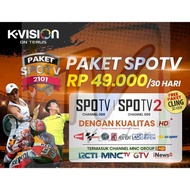 Paket SPOTV K-VISION Kvision MotoGP Badminton.