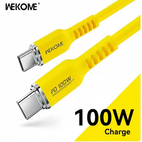 WEKOME 100W Type C Fast Charging Liquid Silicone Cable iPhone 15 Charging Cable Data Transmission Co