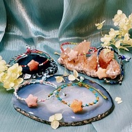 珊瑚玉星星編繩細手鍊