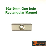 30x10x5mm (4mm Countersunk 1 Hole) Neodymium NdFeB Super Strong Cuboid Block Magnet