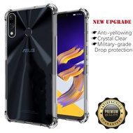 【Crystal Clear】For ASUS Zenfone 5 ZE620KL ZF620KL X00QD Soft Rubber Gel Jelly Case Transparent Military Grade Anti-Scratch Resistant Back Cover Skin