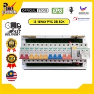 [READY STOCK] 12-16WAY PVC DB BOX/ MCB BOX FULL SET COMPLETE WITH MAIN SWITCH (2Pole ISOLATOR)