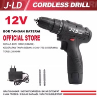 JLD 12S SINGLE BATERE baterai Mesin Bor Cordless Besi Kayu Charger Cas 12V JLD