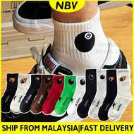 NBV 8 Ball Embroidery Logo Cotton Socks Middle Cutting Unisex Socks Stokin Hipster