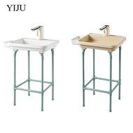 [YIJU] Utility Portable Sink Folding Wash Basin with Storage Basket for Camping Picnic Gardening Yar