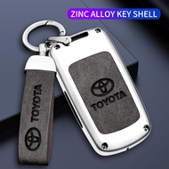 Car Key Case Key Cover Fit Toyota 2/3 Button Horizontal Smart Key With Red Panic Button For Hilux Fo