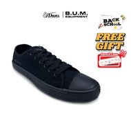 Dan's X BUM Equipment Kasut Sekolah Unisex - Hitam B49308 Back To School Black Shoes