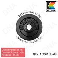 Kettler Iron Weight Plate 2.5 Kg Original Iron Barbell Plate/