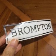 Bismillah Brompton Bike Sticker Label Set Of 4pcs Limited