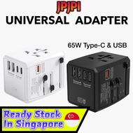 Universal Travel Adapter For International Fast Charging Wall Plug Type C 65W USB Charger