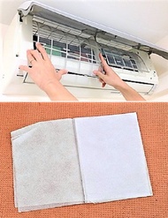 จากประเทศญี่ปุ่น ของแท้ 100%  Convenient Household Air Conditioner Filter Cleaning ดักฝุ่นแอร์​ air cleaning filter Filtrete 40x35 cm นิ้ว แผ่นดักจับสิ่งแปลกปลอมในอากาศ Room Air Conditioner Filter