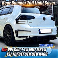 R400 Car Rear Side Bumper Splitter Canard Spoiler Body Kits For VW Golf 7 7.5 Golf 7R 7.5R GTI GTD G