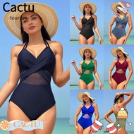 CACTU Woman Swimsuit, Padded Bra Sling Swimwear, 2024 Elegant Sexy Look Slim Swimming Suit Woman Beach Wear