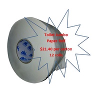 Jumbo toilet roll - 4 ply  Single Roll or 12 rolls per carton