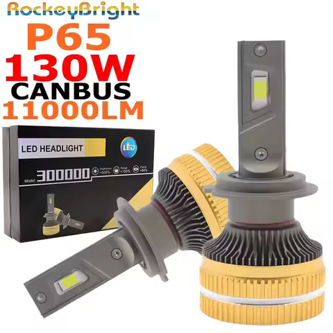 P65 130W LED Headlights 6000K 13000LM Super Bright White Light H1 H7 H8 H11 HB3 9005 9006 9012 12V C