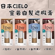 Japan CIELO Xuanruo White Hair Concealer Dye Comb Black