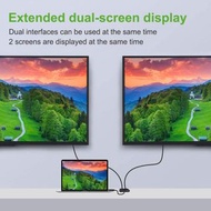 HDMI TO HDMI+VGA 適配器帶音頻兼容 Windows PC 和 Mac OS qpokckp HDMI TO HDMI+VGA Adapter with Audio Compatible