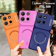 [233] Fashion Case ITEL A60 - A60s Latest Rainbow Circle Motif Fashion Case Cassing