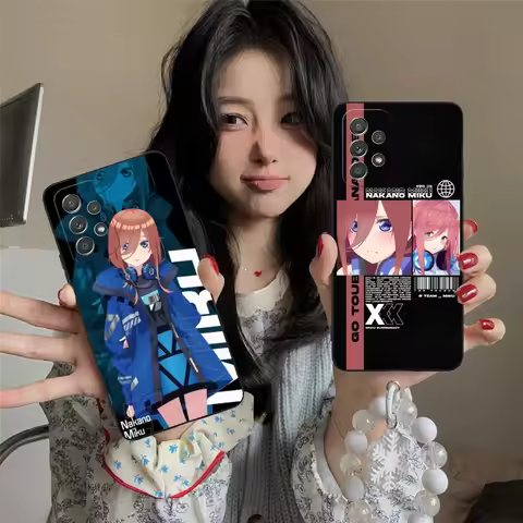 Nakano Miku Mobile Cell Phone Case for Samsung Galaxy A91 70 54 53 52 34 24 21 Note 20 10 M54 Plus U