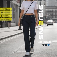 919 Jeans : Women's Classic High Waisted Straight Leg Jeans Dark Wash Denim