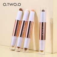 O. TWO. O double head repair stick clavicle shadow face three-dimensional highlight concealer