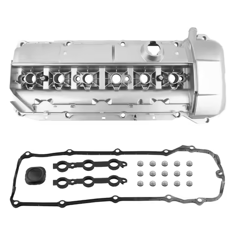 Aluminum Engine Valve Cover w/ Gasket for BMW 325Ci 330Ci X5 M54 E46 2003-2006 11127512840