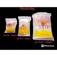 Plastic Clips Size 4x6, 5x8, 8.7x13 Contents 100 Ziplock Plastic