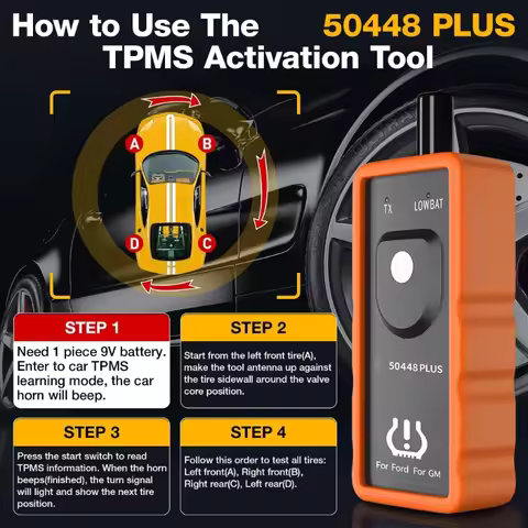 Car TPMS Resets Relearn Diagnostic Tool Auto Tire Pressure Sensors Resets Tire Pressure Monitor Sens