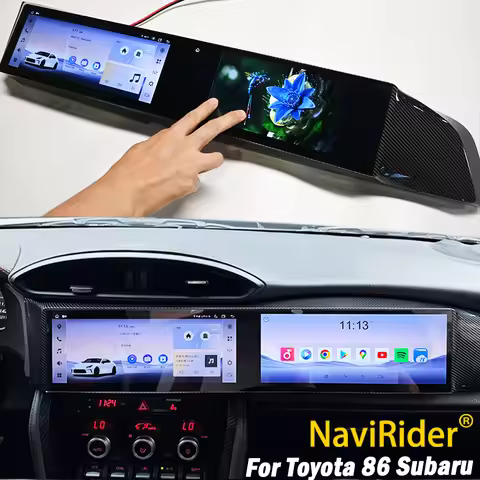 Dual Screen For Toyota 86 Subaru 2012-2020 Car Radio Multimedia Video Player GPS Navigation Android 