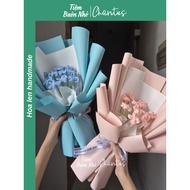 Handmade Chantus wool bouquet of forget-me-nots|Small Shop