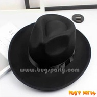 Character Hat, White Fedora Party Hat, Brown color Fedora