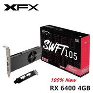 New XFX RX 6400 4GB ITX Low Profile Graphics Card GPU Radeon RX6400 Video Cards Desktop PC AMD Compu