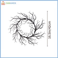 CANAMEK Stained Glass Cat Halloween Night Garland Festival Imitation Withered Vine Tree Garland Blac