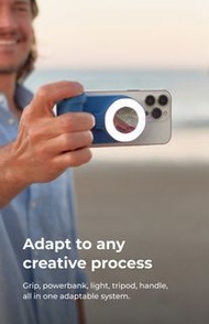 SHIFTCAM - SnapGrip 多功能無線藍牙快門相機自拍手柄 Magsafe 充電拍攝 相機 Apple Iphone 14 Pro/Android 行動電源 - （湛藍色/柚紅色/藍色/粉紅/炭黑色）