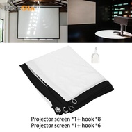 [PETSOLA] 16:9 Projector Screen, Portable Projector Screen Curtain, Projection Screen