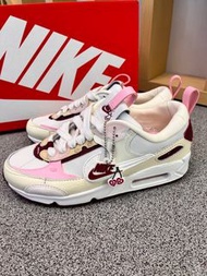 👟「Brand New」🌸Nike Air Max 90 Futura‘’Valentine‘s Day‘’減震防滑耐磨 低幫 女款 白色 女仔鞋