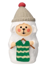 日本 DECOLE Concombre 聖誕系列公仔/ 編織的羊