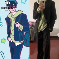 Alien Stage Ivan Cosplay Costume Green Hooded Suit Set Daily Party Wear