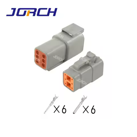 5 Sets Deutsch DTM 6Pin Auto Waterproof Electrical Connector Plug Sealed Shrink Boot Adapter DTM06-6
