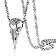 PROSTEEL Norse Viking Jewelry for Men Women, Vintage Thor Hammer/Thor Axe/Raven/Odin Necklace, Black